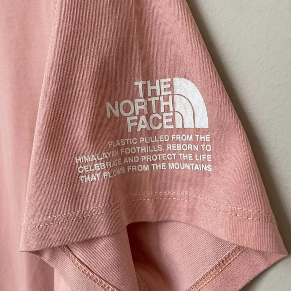 NWOT The North Face Womens Large Himalayan Bottle Short Sleeve Pink Logo T-Shirt - Picture 8 of 16